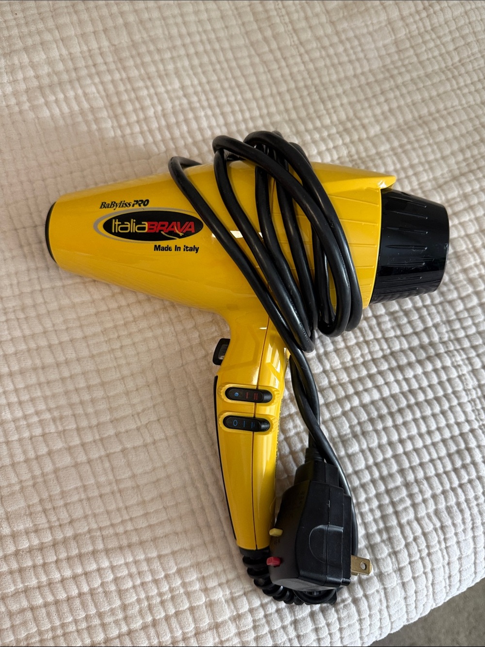 BaByliss Italia BRAVA Yellow Hair Dryer